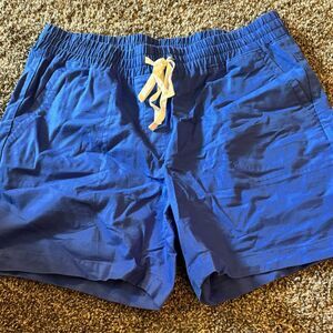 Talbots blue shorts with drawstring elastic petite medium